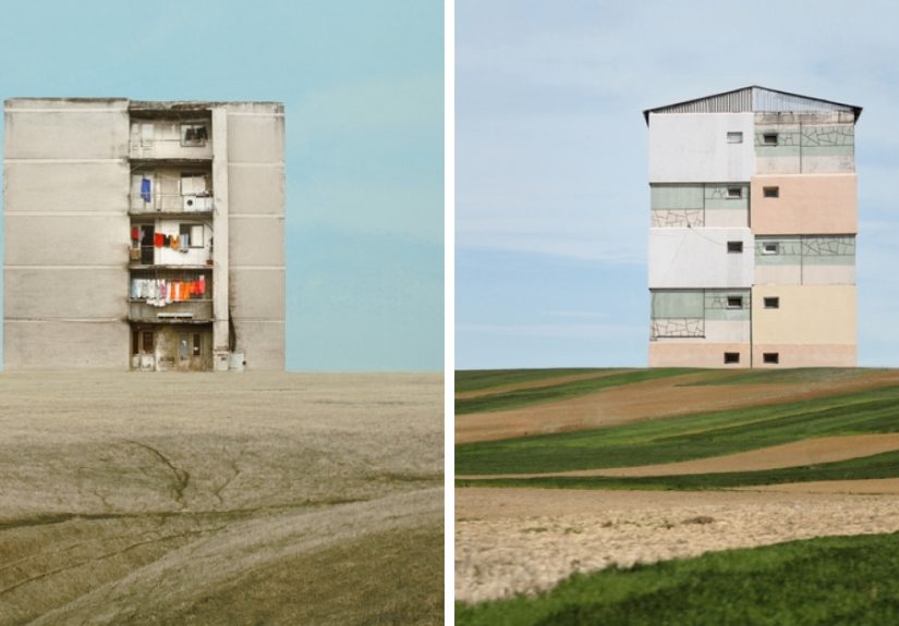 I Made Surreal Collages Featuring Home Architecture In Romania