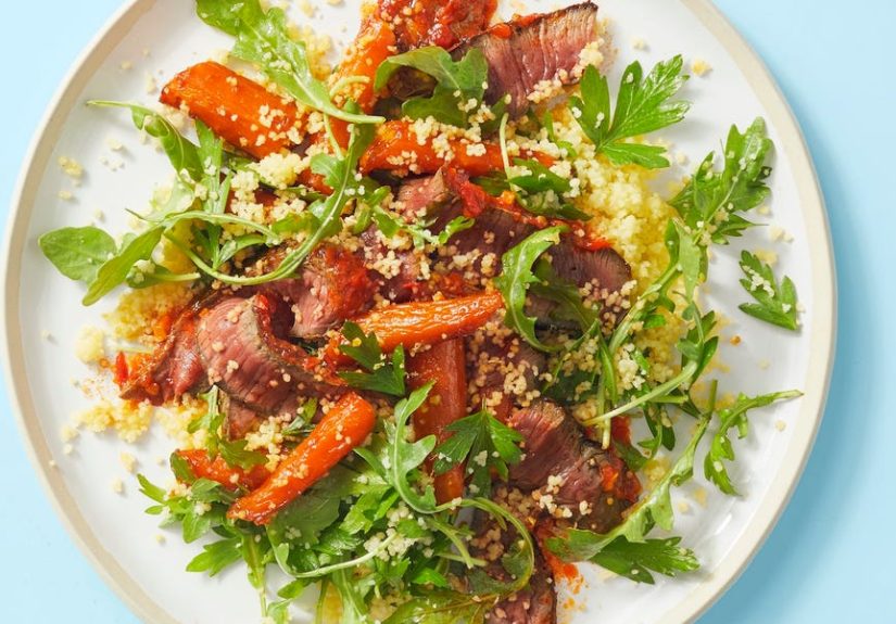 Best Harissa Sirloin with Couscous Salad Recipe - How to Make Harissa Sirloin with Couscous Salad