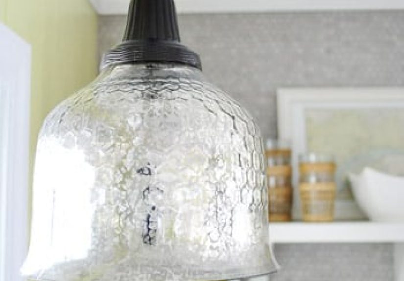 How To Spray Paint A Pendant Light's Cord & Canopy