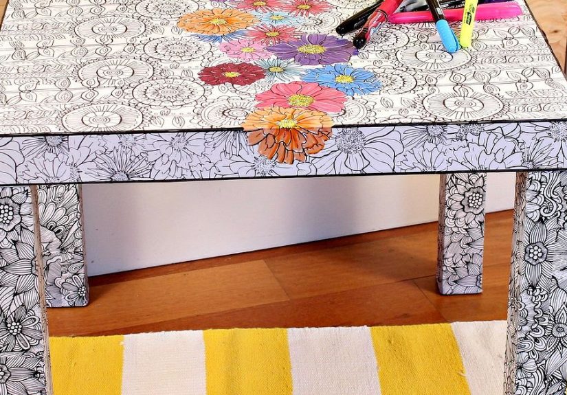 Ikea Hack With Adult Coloring Books