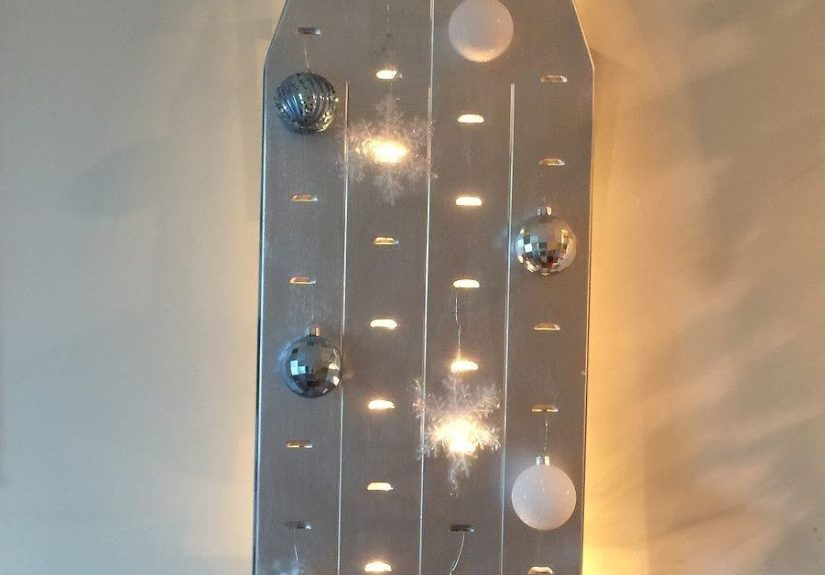 Vintage Ironing Board Turned Christmas Tree